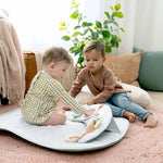 Ingenuity Cozy Prop 4-in-1 Sit Up & Prop Activity Mat, for Age Newborn & Up, Unisex, Toys - Nate The Bear