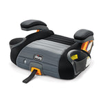 Chicco GoFit ClearTex Plus Backless Booster Car Seat, Latch Attachment, Quick-Release Latch Removal, Portable Car Booster Seat for Children at Least 4 Years Old and 40-110 lbs, Obsidian/Black