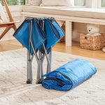 Regalo My Cot Deluxe Portable Toddler Bed, Indoor/Outdoor Kids Nap Cot with Sleeping Bag & Pillow, Lightweight Folding Travel Design for Home, Daycare, Camping & Sleepovers, Ages 2-5