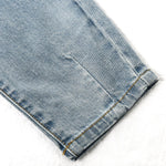 KIDSCOOL SPACE Baby Boy Jeans,2 Back Pockets D Ring Elastic Waist Denim Pants,Light Blue,6-9 Months