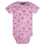 Gerber Baby Girls 5-Pack Short Sleeve Variety Onesies Bodysuits Lavender Garden Newborn