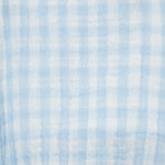 Little Me Clothes for Baby Boys' Check Sunsuit with Hat, Chambray Blue, 9 Months