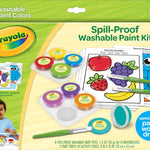 Crayola Spill Proof Paint Set (8ct), Washable Toddler Paint Kit, Includes Brushes, Pots, Activity Pages, Toddler Gift, Ages 3+