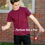 Yomega Fireball YoYo -HIGH Performance Responsive Transaxle Yoyo, Great for String Tricks for Advance Players to Perform Like Pros + Extra 2 yo yo Strings & 3 Month Warranty (Red/Black)