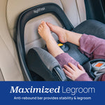 Chicco KeyFit Max Zip ClearTex Infant Car Seat and Base, Rear-Facing Seat for Infants 4-30 lbs., Infant Head and Body Support, Compatible with Chicco Strollers, Baby Travel Gear, Apex/Black