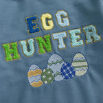 Twopumpkin Toddler Easter Shrit Baby Girl Outfit Crewneck Bunny Sweatshirt Long Sleeve Shirts Holiday Clothes Blue Easter Egg 18-24 Months