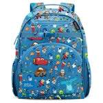 Simple Modern Medium Disney Pixar Toddler Backpack for School Girls and Boys | Kindergarten Elementary Kids Backpack | Fletcher Collection | Kids - 15" tall | Pixar Mashup on Blue