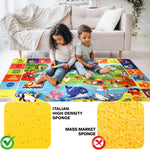 QUOKKA Baby Mat for Floor Play for Babies 6-12 Months – Super Soft Baby Floor Play Mat for Toddlers 1-3 – Extra Thick Crawling Plush Rug for Nursery – Padded Foldable Activity Infant Playroom Carpet