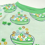 HonestBaby Celebration 2-Piece Pajamas Sleepwear PJs 100% Organic Cotton for Baby, Toddler, Kids, Clover Crunch