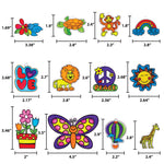 Made By Me Create Your Own Window Art, Paint Your Own Suncatchers, DIY Arts & Crafts Idea, Craft Kits for Kids, Crafts for Kids & Toddlers, Toddler Arts and Crafts