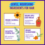 California Baby Eucalyptus Ease Hair Conditioner | 100% Plant-Based Kids Conditioner | Rinse-out or Leave in Conditioner | 251 mL / 8.5 oz