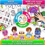 Curious 2 Learn Montessori PREASSEMBLED Busy Book for Toddlers Ages 3 and Up, Pre K Preschool Learning Activities Book - Autism Sensory Learning & Education Toys Kindergarten Workbook (Pink)