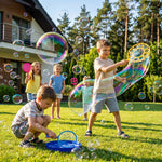 Roberly 28 Pcs Big Bubble Wands Set Bulk for Kids Summer Outdoor Activities Party Favors Gifts Birthday Games, Giant Bubbles Making Toys with Tray