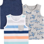 Simple Joys by Carter's Baby Boys' 3-Pack Muscle Tank Tops
