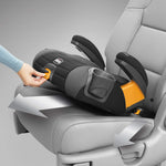 Chicco GoFit Plus Backless Booster Car Seat with Latch Attachment and Quick-Release Latch Removal, Travel Booster Seat for Car, Portable Car Booster Seat for Children 40-110 lbs., Stream/Blue