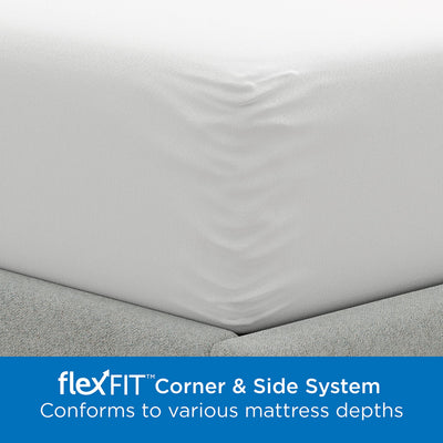 AllerEase Waterproof Mattress Protector, Maximum Allergy Mattress Protector, Queen Zippered Mattress Cover