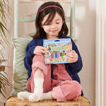 eeBoo: Striped Biggies 12 Color Pencils: Woodland Friends - 12pc Double-Sided Pencils, 24 Colors, Includes Sharpener, Art Supplies, Kids Ages 4+