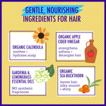 California Baby Swimmers Defense Hair Conditioner | 100% Plant-Based | After Swim Moisturizing | Rinse-out or Leave in Conditioner | 251 mL / 8.5oz