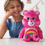 Care Bears 14" Medium Plush - Cheer Bear - New Denim Design - Soft Huggable Eco-Friendly Material!