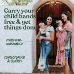 Nalakai Luxury Ring Sling Baby Carrier, Soft Linen Blend Baby Sling, Baby Wrap, Wear Your Little One Close to Your Heart, Comfort, Style