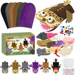 WATINC 6Pcs Hand Puppet Making Kit, Art Craft Felt Sock Puppet Toys, Creative DIY Make Your Own Pompoms Wiggle Googly Eyes Storytelling Role Play Party Supplies Gift for Girls Boys (Animals)