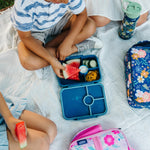 Wildkin Kids Bento Box - 4 Compartments, Airtight, Dishwasher Safe, Meal Prep for Kids - Jurassic Dinosaurs