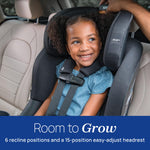 Chicco Fit360 ClearTex Rotating Convertible Car Seat with 360 Degree Rotation for Rear-Facing and Forward-Facing, LeverLock Self-Tensioning Lock System, Titanium/Grey
