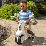 Step2 Ride Along Scooter Kids Push Car, Foot Powered Ride On Toy, Practice Balance with 4 Wheels, Made of Durable Plastic, Max Weight 40 lbs., For Toddlers 1.5-4 Years Old, White