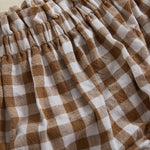 Toddler Baby Boy Girl Shorts Cotton Linen Plaid Bloomers Shorts Newborn Harem Shorts Bottoms (Khaki, 3-6 Months)