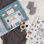 Keepsake Baby Memory Book for Baby Boy or Girl – Timeless Woodland Baby Journal Scrapbook Photo Album for First 5 Years – Milestone Book to Record Every Event from Birth to Age 5