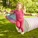 Melissa & Doug Sunny Patch Cutie Pie Butterfly Crawl-Through Tunnel Indoor Outdoor Baby Tunnel Crawl Developmental Activity Toy