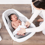 Regalo Baby Basics 3-in-1 Grow with Me Bath Tub, Award Winning Brand, Adjustable As Your Baby Grows, Includes Foam Padded Air Mesh Sling, Drying Hook,