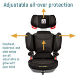 Peg Perego Viaggio Shuttle Plus 120 - Booster Car Seat - for Children from 40 to 120 lbs - Made in Italy - Licorice (Black)