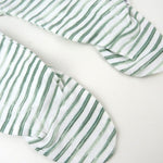 HonestBaby Baby 3-Pack Organic Cotton Footed Harem Pants, Jumbo Leaf Sage, Newborn