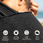 MOBY Easy Wrap Carrier by Petunia Pickle Bottom - Black Eyelet