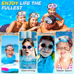 Dunkive 2 Set Swimming Nose Clips, Silicone Swim Plugs with Cord for Kids