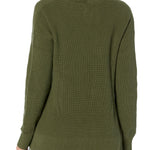 GAP Women's Maternity Cotton V-Neck Sweater True Black Medium