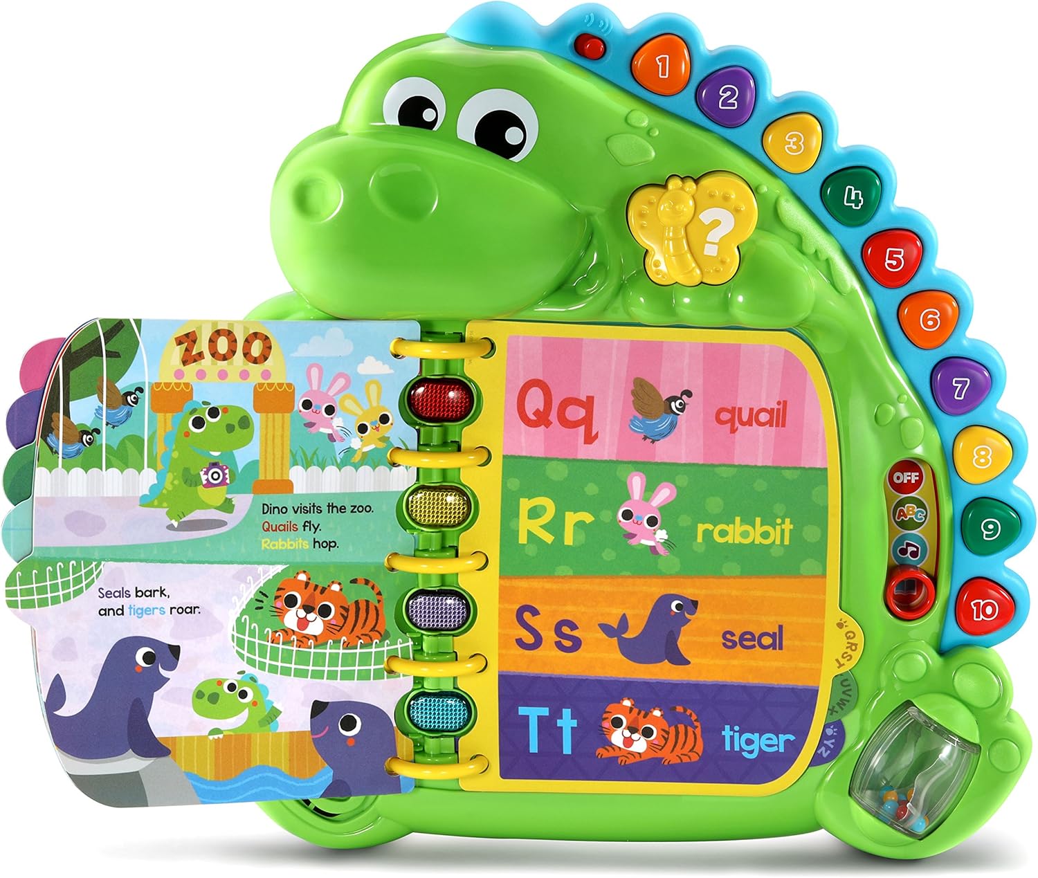 LeapFrog Dino's Delightful Day Alphabet Book, Green