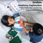 PlanToys Wooden Pretend Play Surgeon Set (3703) | Sustainably Made from Rubberwood and Non-Toxic Paints and Dyes﻿