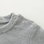 FITFIFTH POD Unisex Infant Baby Crew Neck T-Shirt Toddler Short Sleeve Solid Color Tees Shirts for Boys Girls 2~3T Gray