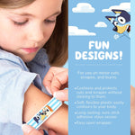 Bluey Kids Bandages, 3 Assorted Sizes 100 CT | Wear Like Stickers, Flexible Adhesive Bandages for Minor Cuts, Scrapes, and Burns. Great Gift idea and Stocking Stuffer