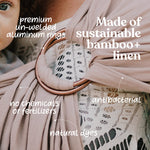 Nalakai Ring Sling Baby Carrier, Soft Linen Baby Sling, Baby Wrap, Comfort, Style, and Giving Back - Carry Your Little One with Love