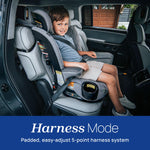 Chicco MyFit Air ClearTex 2-in1 Harness Booster Car Seat, 5-Point Harness Car Seat and High Back Booster, for Children 26.5-100 lbs, Stratus/Grey