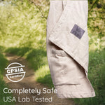 Ring Sling Baby Carrier - USA Lab Tested, 100% Natural Cotton Muslin, Breathable & Ergonomic Ring Sling Beige
