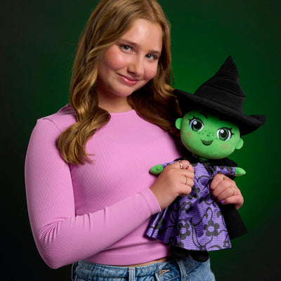 WICKED Universal Small 14-inch Plush Elphaba Doll, Amazon Exclusive, Toy for Fans, Collectors, Teens, Girls, Kids, Ages 3 and Up