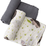 Little Unicorn Deluxe Muslin Swaddle Blanket | Rayon Made from Bamboo | 47" x 47" | Unisex