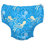 green sprouts Baby Toddler Eco Snap Swim Diaper - Blue Octopus - 18mo