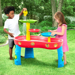 CoComelon Water Table by Delta Children | 3-Tier Activity Water Play Table with 11-Piece Toy Set | Water Sensory Table + Summer Beach Toys for Outside Backyard for Toddlers Ages 2+, Blue