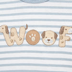 Little Me Clothes for Baby Boys' Woof Jogger Set with Socks, Tan Woof, 3 Months
