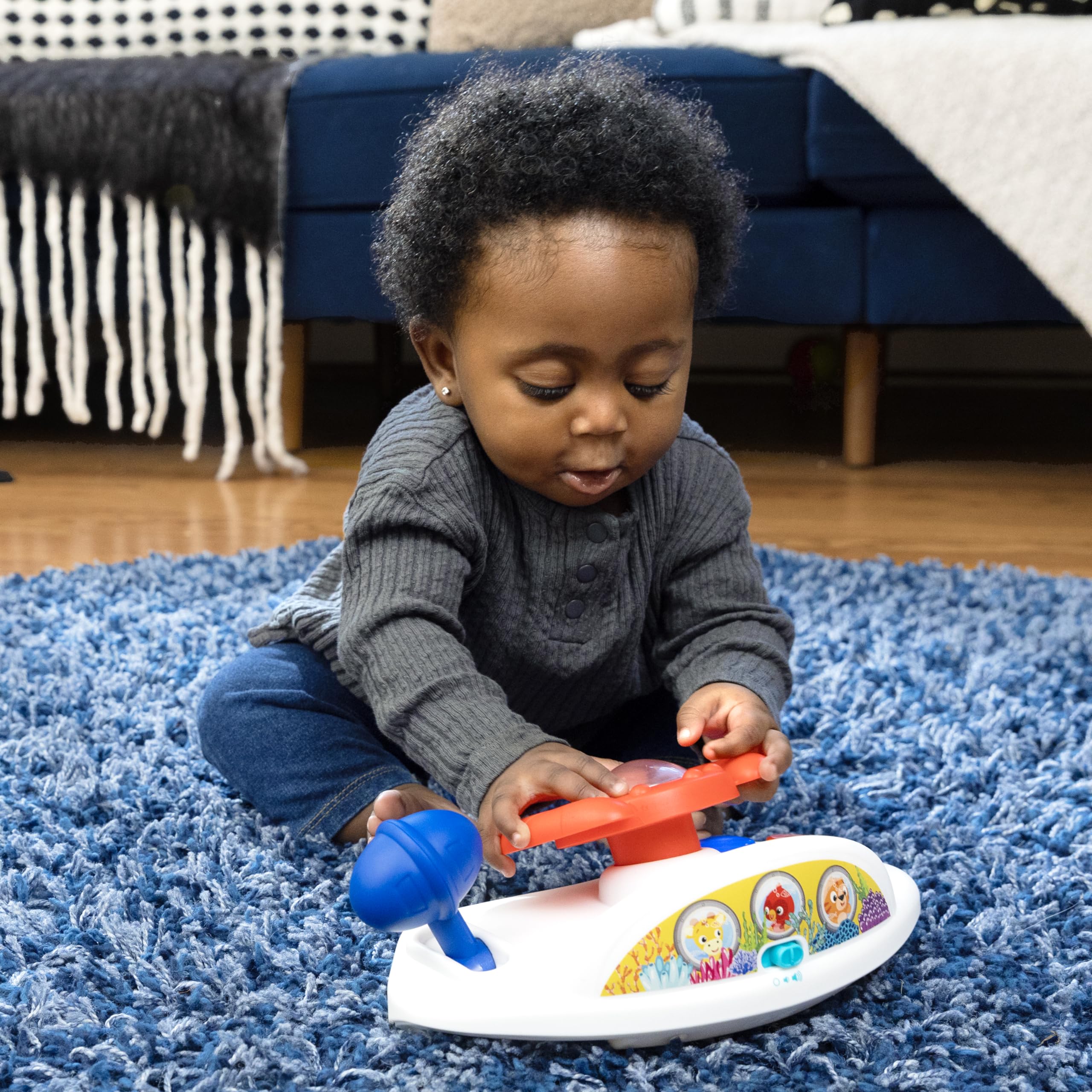 Baby Einstein Ocean Explorers Dive & Discover 3-in-1 Submarine Walker, with Removable Floor-Toy, Ages 6 Months and Up